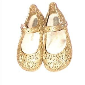 Mini Melissa Sparkly Gold Jelly’s